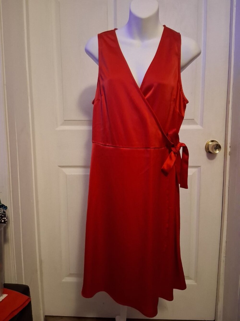 A New Day red faux-wrap. Medium